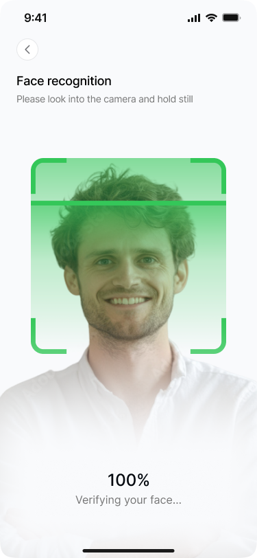 MOUMTAZO face recognition screen